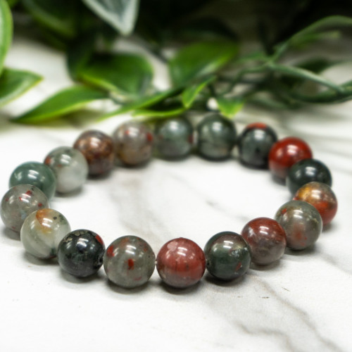 Bloodstone Bracelet 10mm