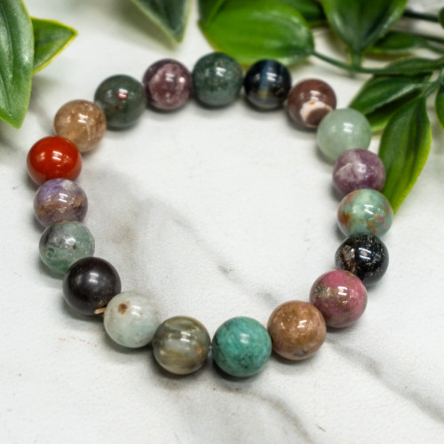 Multi Gemstone Bracelet 10mm