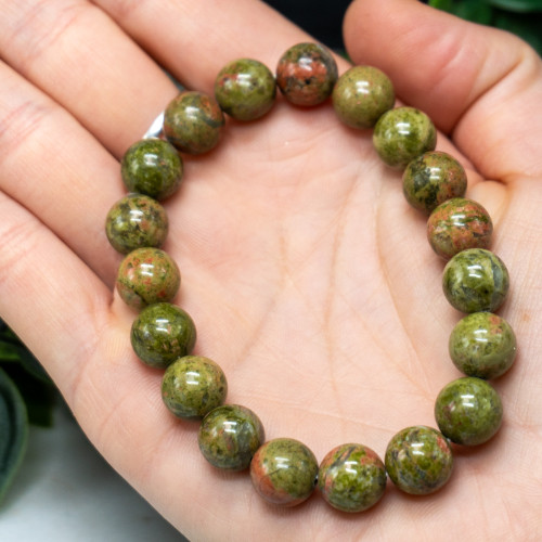 Unakite Bracelet 10mm