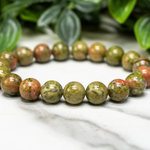 Unakite Bracelet 10mm
