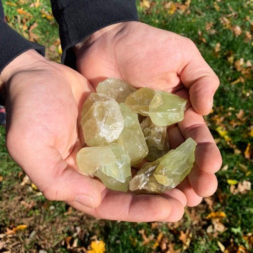 Green Calcite Charity Stone - Meals on Wheels