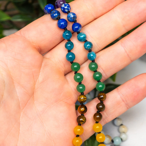 Amazonite Tree of Life Mala Necklace