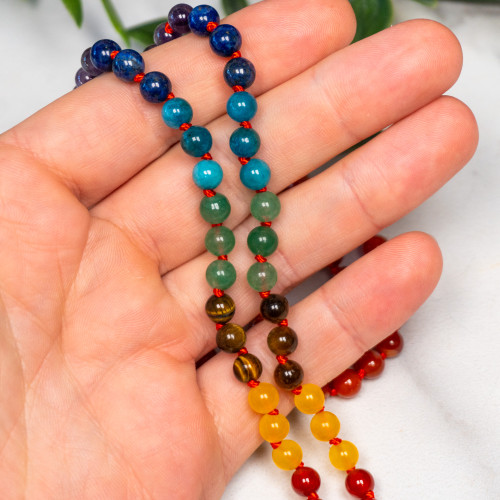Carnelian Tree of Life Mala Necklace