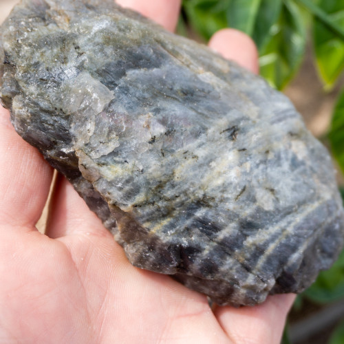 Purple Labradorite Half Polished #11