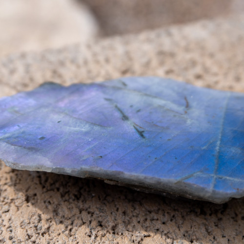 Purple Labradorite Half Polished #10