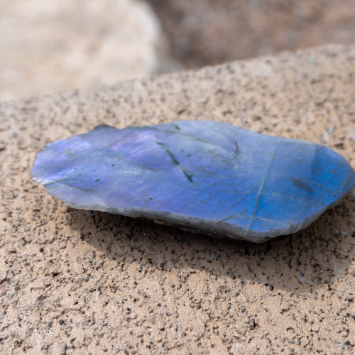 Purple Labradorite Half Polished #10