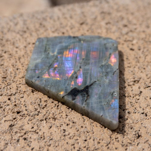 Purple Labradorite Half Polished #9