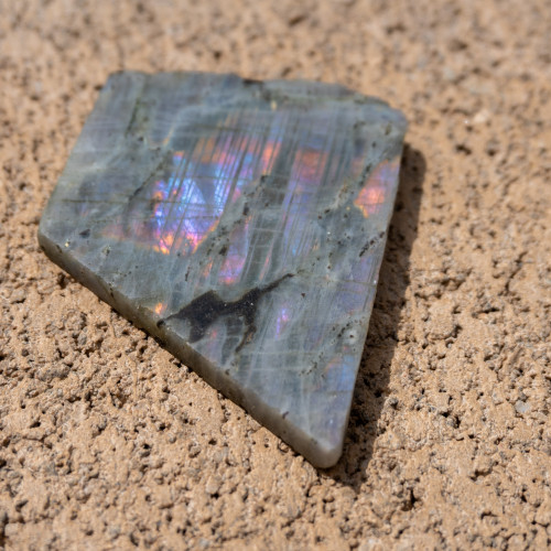 Purple Labradorite Half Polished #9