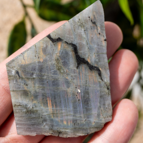 Purple Labradorite Half Polished #9