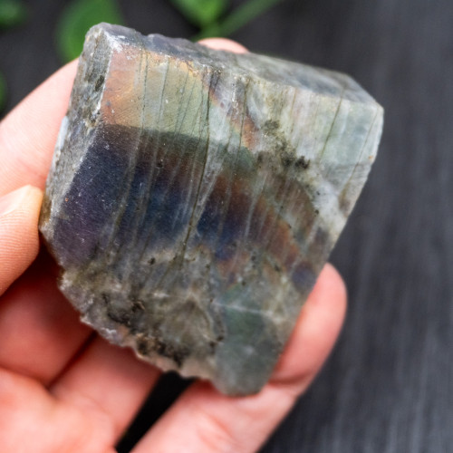 Purple Labradorite Half Polished #5