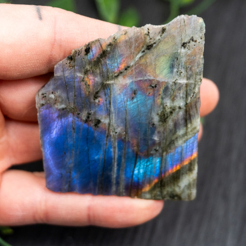 Purple Labradorite Half Polished #5