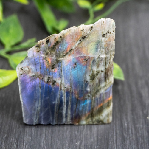 Purple Labradorite Half Polished #5