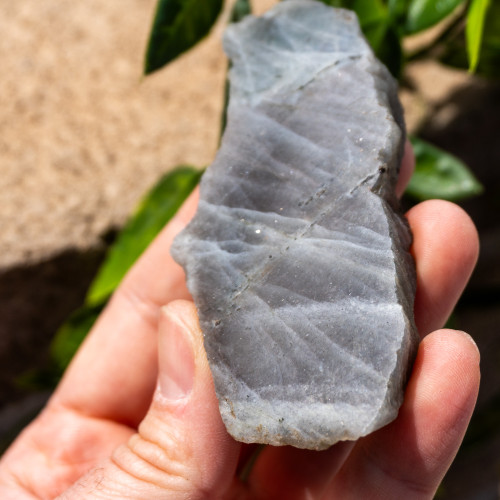 Purple Labradorite Half Polished #6
