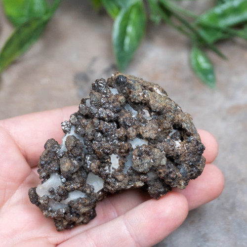 Raw Garnet On Calcite #2