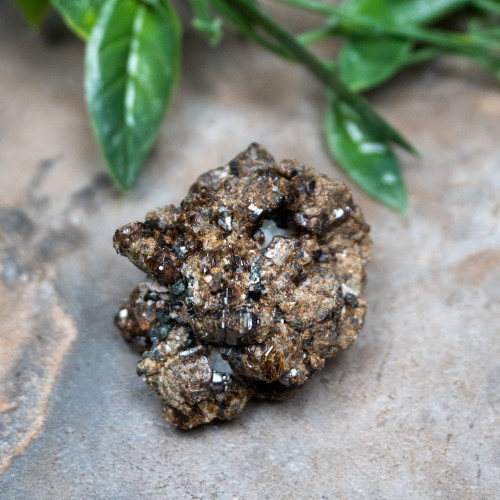 Raw Garnet On Calcite #1