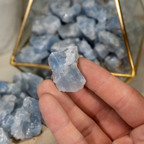 Raw Baby Blue Calcite