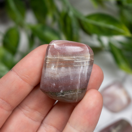 Pink Banded Onyx Tumbled