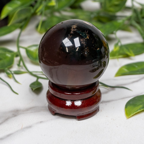 Indonesian Blue Amber Sphere #4