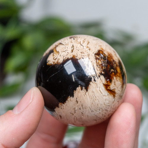 Indonesian Blue Amber Sphere #3