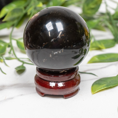 Indonesian Blue Amber Sphere #2