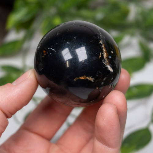 Indonesian Blue Amber Sphere #1