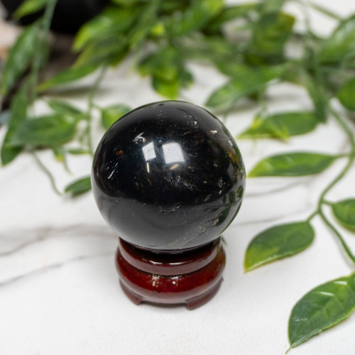 Indonesian Blue Amber Sphere #1