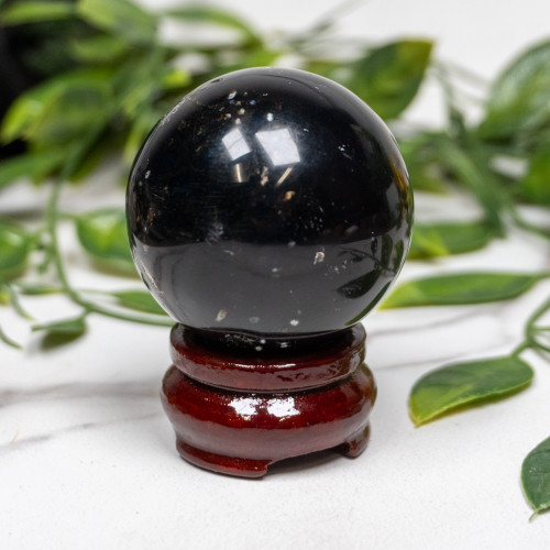 Indonesian Blue Amber Sphere #1