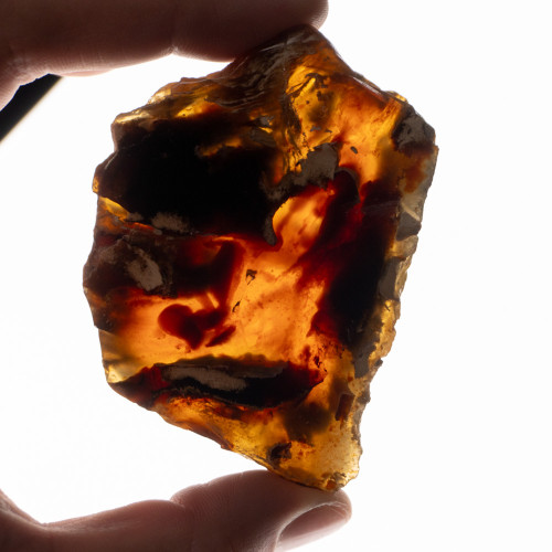 Indonesian Blue Amber Slice #6