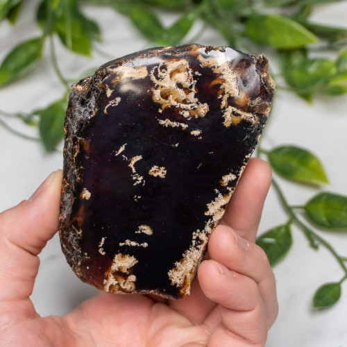 Indonesian Blue Amber Slice #3