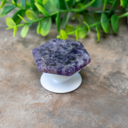 Amethyst Phone Pop Socket #1