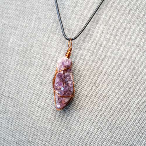 Raw Amethyst Wire Wrap #1