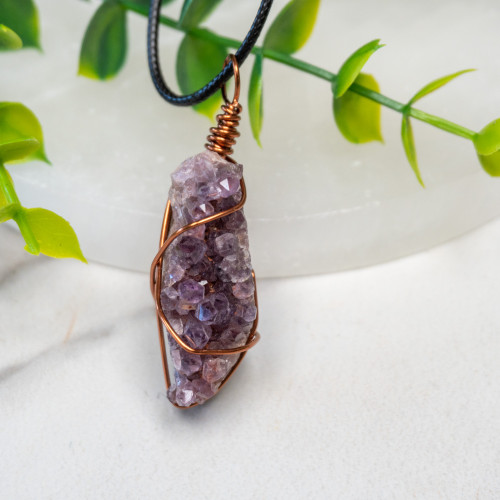 Raw Amethyst Wire Wrap #1