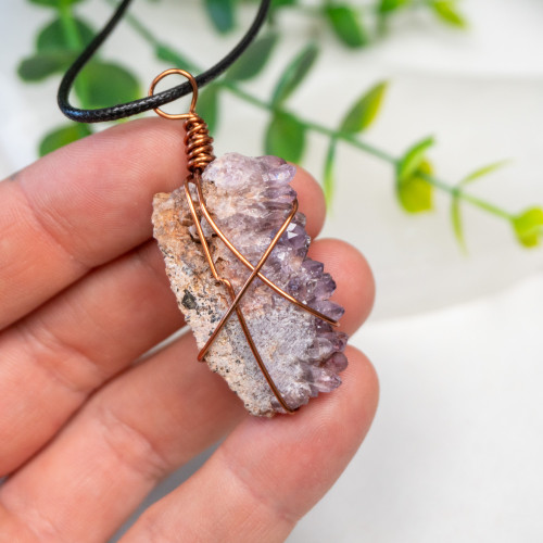 Raw Amethyst Wire Wrap #1