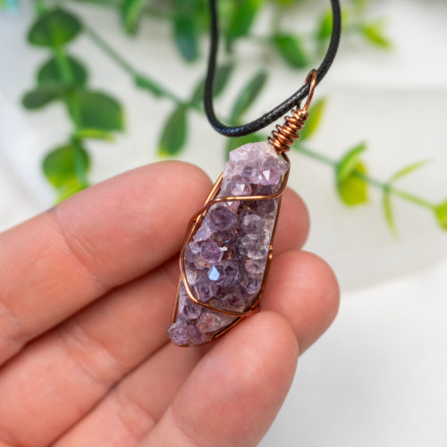Raw Amethyst Wire Wrap #1