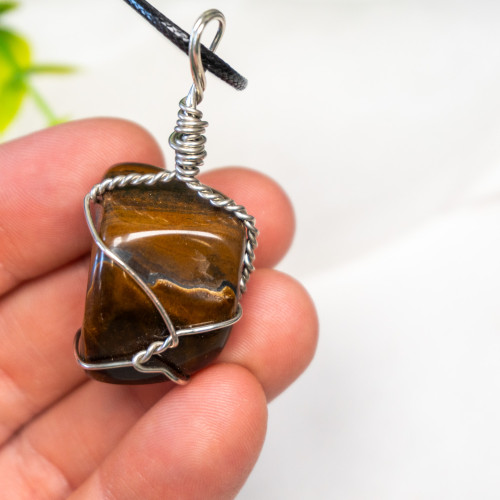 Tiger Eye Wire Wrap #1