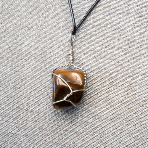 Tiger Eye Wire Wrap #1