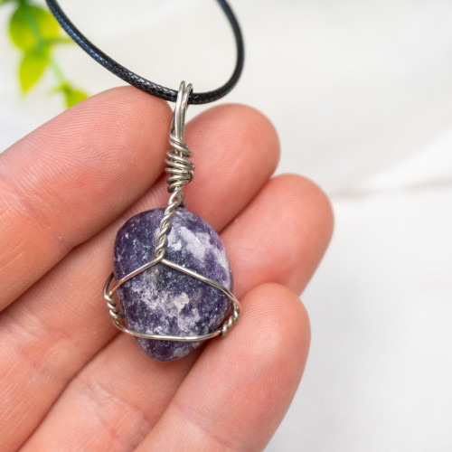 Lepidolite Wire Wrap #1