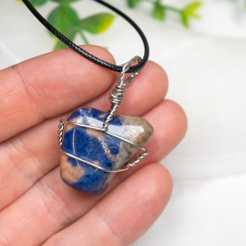 Sunset Sodalite Wire Wrap #1