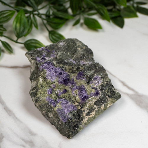 Purple Scapolite on Diopside and Epidote #1