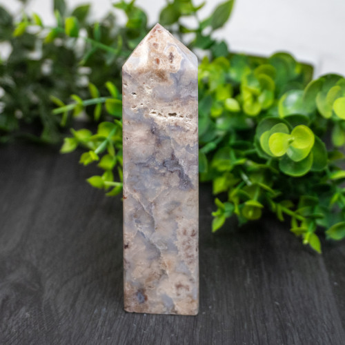 Blue Flower Agate Tower #3