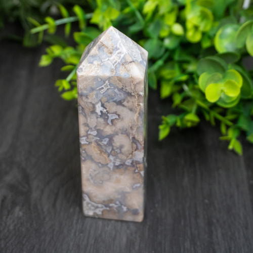 Blue Flower Agate Tower #2