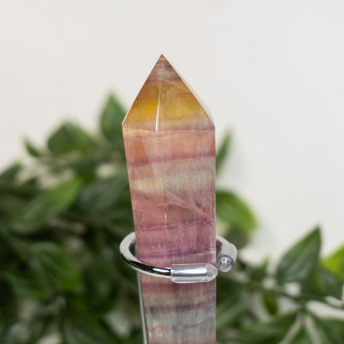 Rainbow Fluorite Point on Stand #3