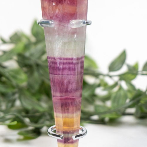 Rainbow Fluorite Point on Stand #2