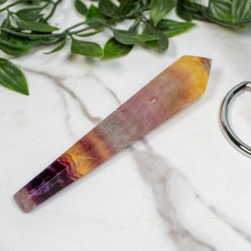 Rainbow Fluorite Point on Stand #1