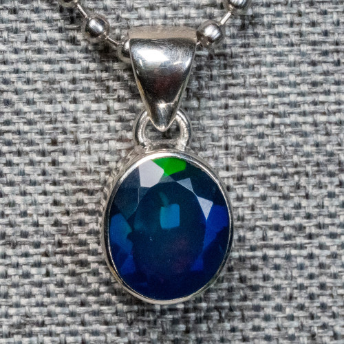 Black Ethiopian Opal Necklace #3