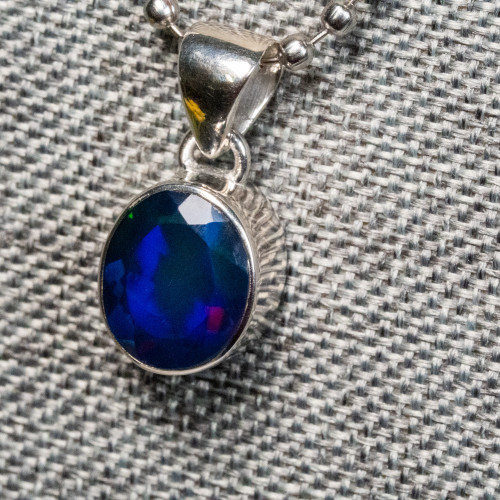 Black Ethiopian Opal Necklace #3
