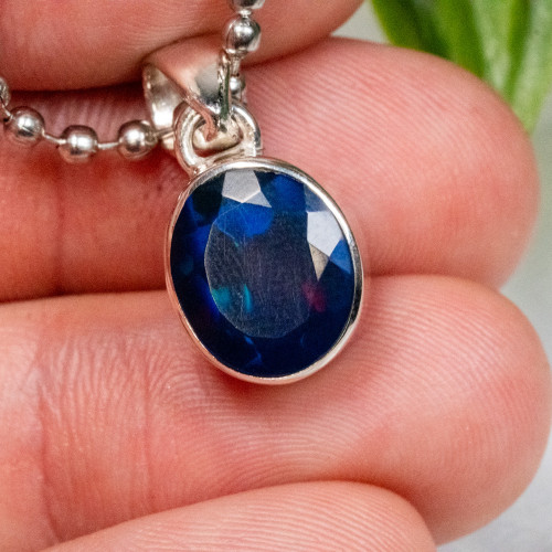 Black Ethiopian Opal Necklace #3