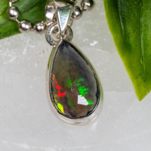 Black Ethiopian Opal Necklace #2