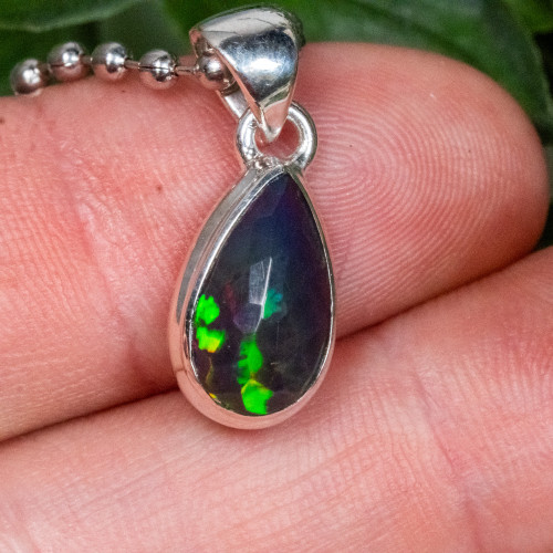 Black Ethiopian Opal Necklace #2