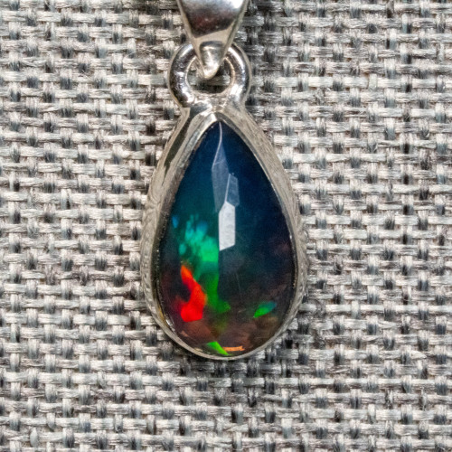 Black Ethiopian Opal Necklace #2